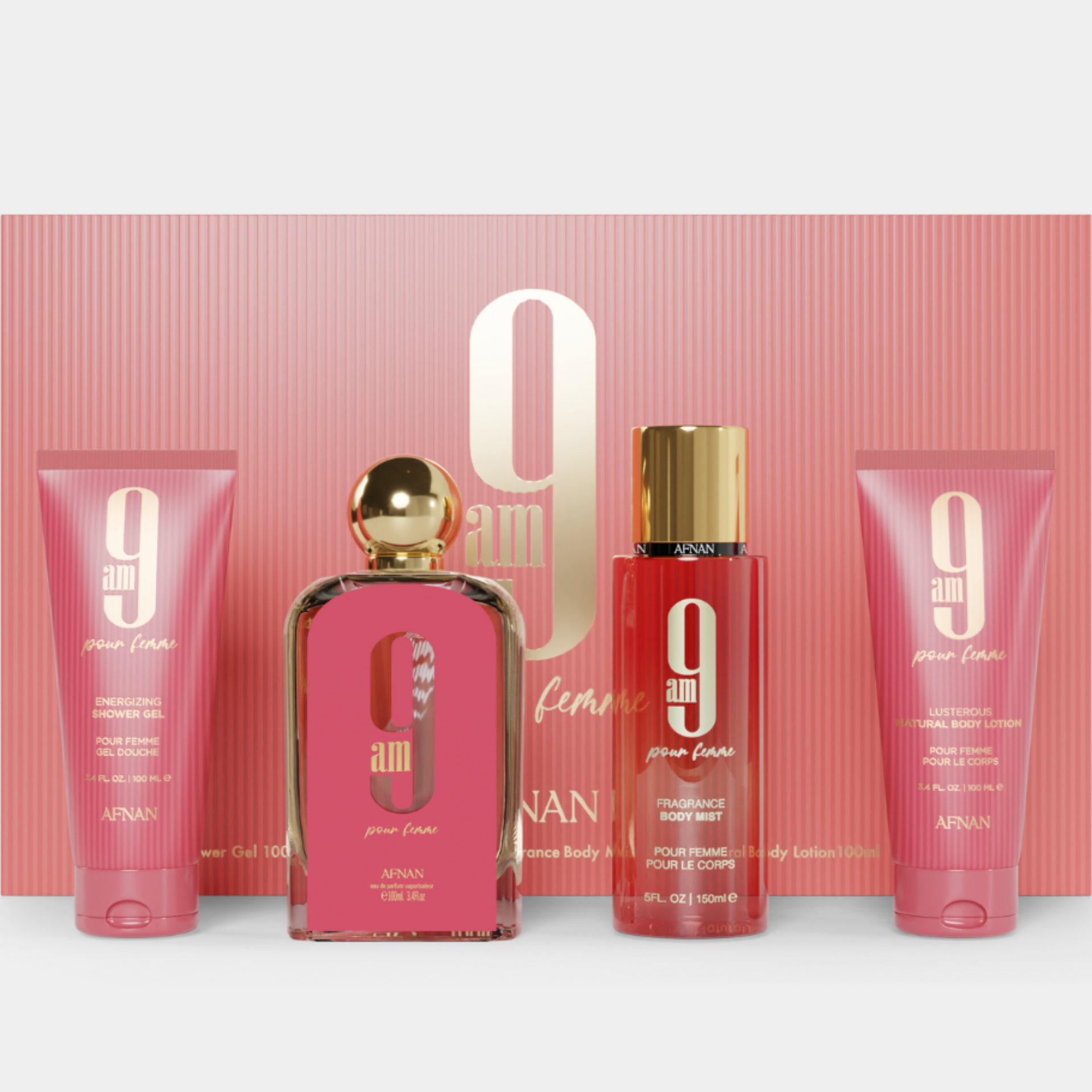 GIFT SET 9 AM POUR FEMME by Afnan Perfumes – Elegant & Refreshing